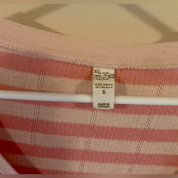 Old Navy Pink and White Striped Nightgown - Picture 3 of 3